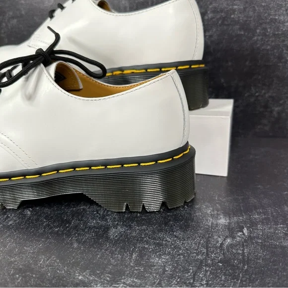 DR DOC MARTENS 1461 BEX SMOOTH LEATHER OXFORD WOMENS SHOES SIZE 8 3 EYE NEW - Picture 9 of 10